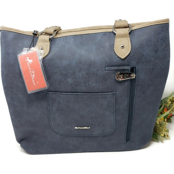 New - Montana West Sugar Skull Collection Concealed Carry Tote - Picture 2 of 7